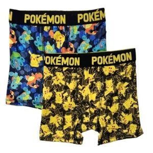 NWT Pokemon Boys Kids 2 Pair Boxer Briefs - Size Small/Size 6